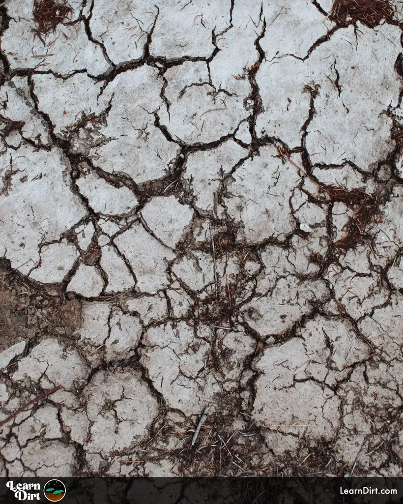 dead dirt cracked dry hydrophobic soil