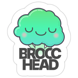 Brocc-Head Sticker