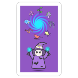 Food Web Witch Sticker