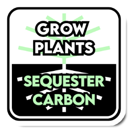 Grow Plants Sequester Carbon Sticker