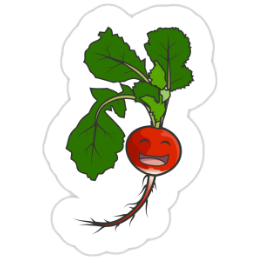 Happy Radish Sticker