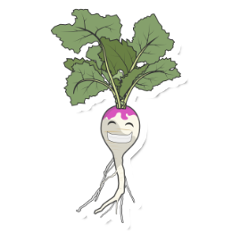 Happy Turnip Sticker